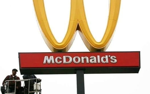 McDonald’s has turned its golden arches upside down to make a distinctive statement.