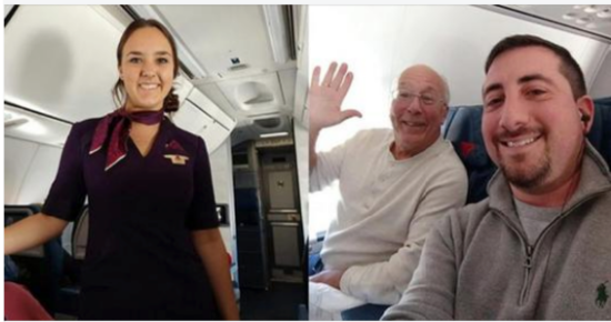 Dad Books 6 Flights So His Flight Attendant Daughter Won’t Be Alone On Christmas