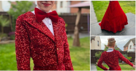 Boy, 16, divides the internet with billowing ballgown, some say he’s ‘stunning’ others say ‘vile’